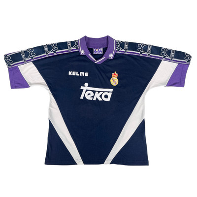 Real Madrid 1997/98 KELME Training Football Shirt M Spain Vintage Soccer Jersey