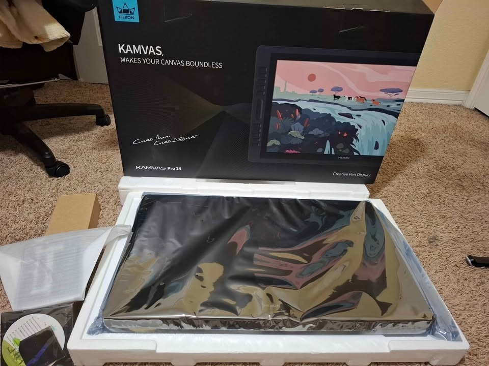 Huion Kamvas Pro 24 GT-240 Pen Display Graphics Tablet - Black