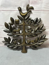 Syroco Mid Century Tree of Life Plastic Wall Hangings