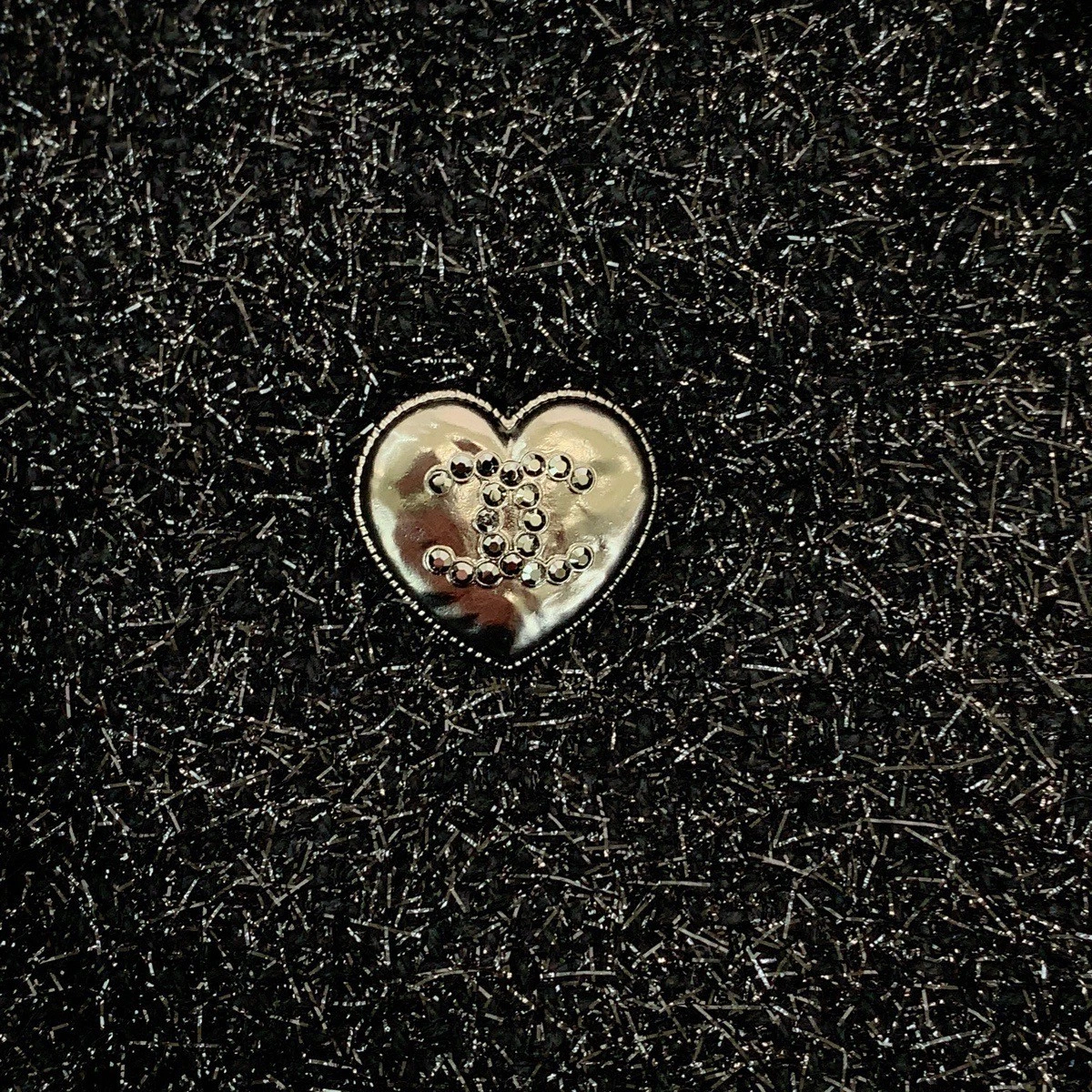 Giacca sartoriale CHANEL Glitter Feather COCO Mark P71194V48297 lunghezza corta