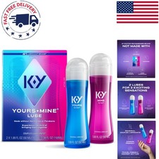 Travel-Friendly Yours Mine Couples Lube, 2 x 1.69 FL OZ - Ignite Passion