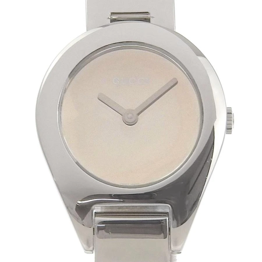 Orologio GUCCI 6700L SS Argento Quarzo Display Analogico Quadrante Grigio 3ATM Donna