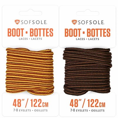 Sof Sole Waxed Boot Laces, 48''