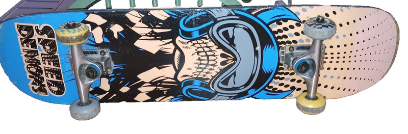 Speed Demons Skull Bottom Skateboard 31 In