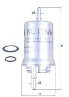 NEU - Mahle KL176/6D Kraftstofffilter FüR Audi Seat Skoda VW