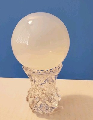 Translucent Glass Crystal Sphere Home Decor Hand-blown About 2.5'' Flat Bottom
