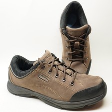 EUC Mens sz 11M Rockport XCS Chranson Leather Mesh Dark Brown  Black Shoes