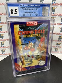Chip n Dale Rescue Rangers Disney's Capcom CIB VGA WATA CGC PSA Nintendo NES