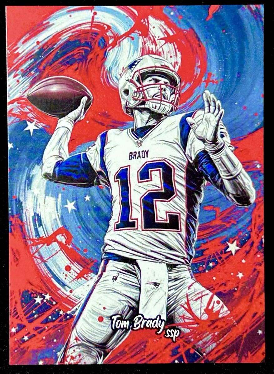 Tom Brady Anime Sport Swag Cartoon Red And Blue Prism - SSP