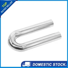 2.25" Inch OD DIY Custom 180 Degree Mandrel U-Bend Tube Exhaust U Pipe 304 Steel