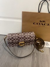 CDZ34 Shoulder  26 Crystal Signature Jacquard Mushroom Brown