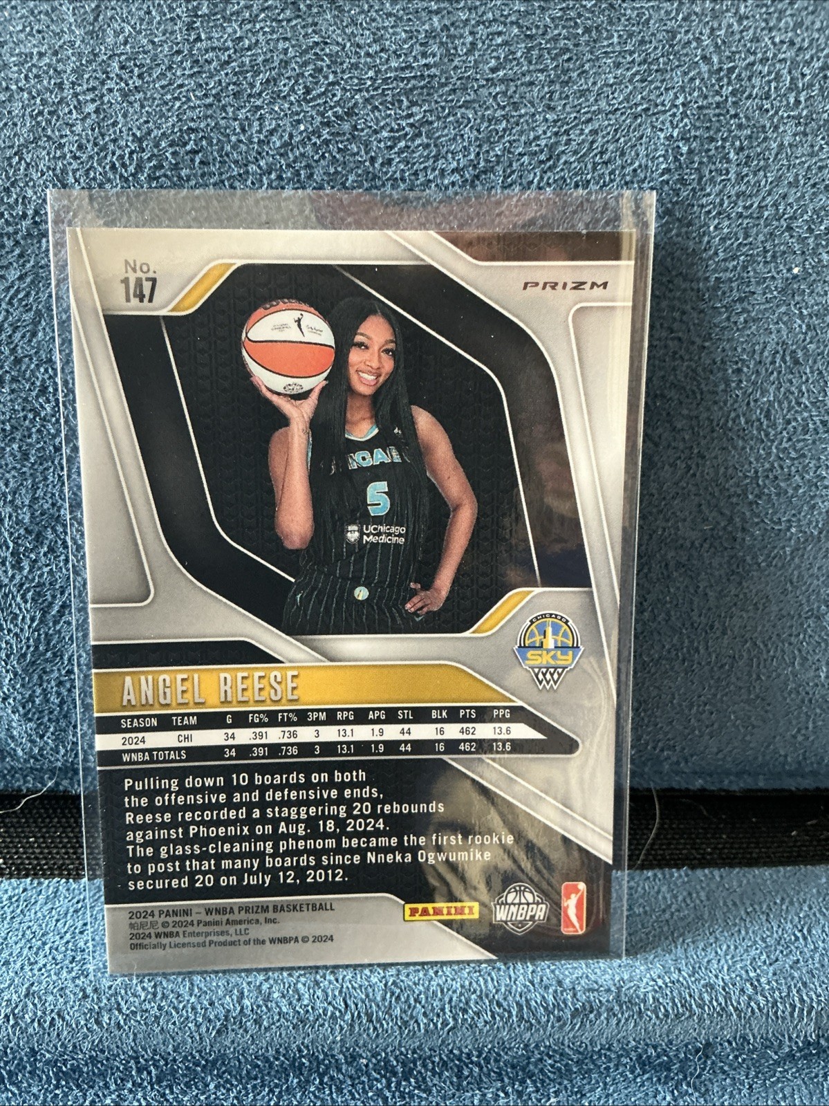 2024 Panini Prizm WNBA - Angel Reese #147 Green Prizm (RC) view 2