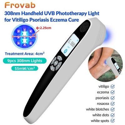308nm UVB Ultraviolet Phototherapy Device for Skin Diseases Blue Light 55mW/cm2