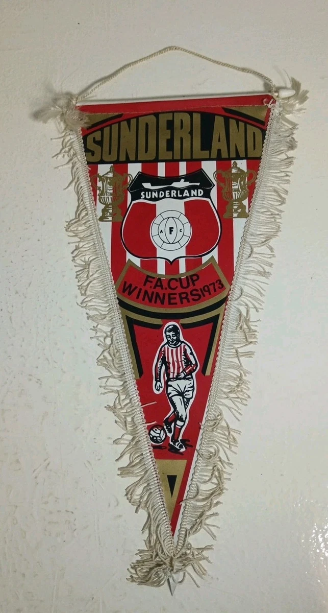 Vieux Fan De Foot ? Wimpel Sunderland AFC Vintage D'occasion ! Angleterre, SAFC