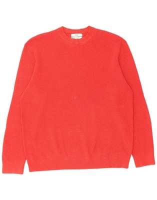 Marks & Spencer Herren Rundhals Pullover Sweater 2XL Rot Polyester DR18