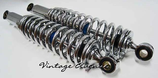 Amortiguador trasero YAMAHA DT100 DT125 DT175 *CROMO* [LONGITUD 320mm] Foto 2 de 4