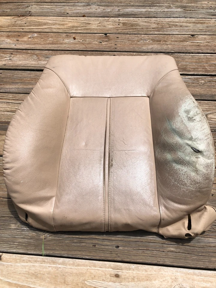 1998-2003 BMW E38 E39 5-Series LEFT Front Seat Backrest Cushion Beige Leather - image 2 of 4