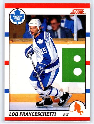 1990 Score American #266 Lou Franceschetti Hockey Toronto Maple