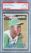 1967 TOPPS #282 JOHN BLUE MOON ODOM ATHLETICS PSA 8 NM-MT