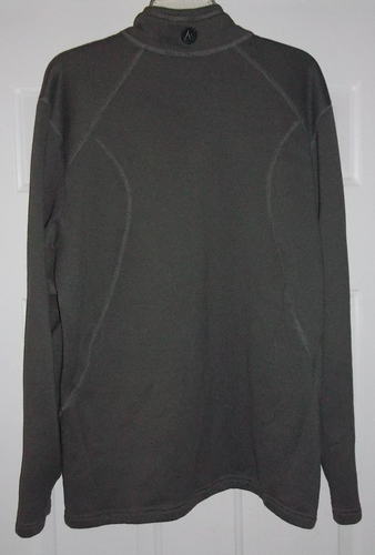Maglione Marmot uomo XXL grigio maglia morbida 1/4 zip pullover outdoor tasca pile - Foto 3 di 8