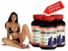 Maca Root with Tongkat - HORNY GOAT WEED - saw palmetto 3 Bottle 180 Capsules