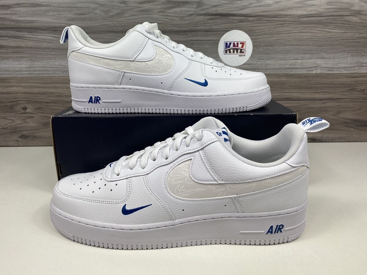 *NIKE Air Force 1 '07 LV8 White Reflective Swoosh size 13 - FB8971-100 No  Lid