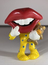 Hardees Toy 2  Figurine Tang Trio Lips Mouth Lance General Foods Applause Vtg 90