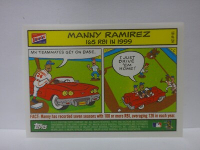 2003 Topps Bazooka Comics Manny Ramirez #18
