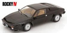 KK Scale 1:18 LAMBORGHINI JALPA 3500 BLACK 1982 ROCKY IV MOVIE REMOVABLE HARDTOP