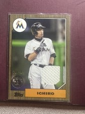 2022 Topps Series 2 87BR-I Ichiro Suzuki Black 1987 Game Used Relic /50