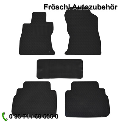 Für Subaru Forester SK Fußmatten Gummimatten Automatten Schwarz Allwetter a*