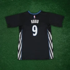 Ricky Rubio Minnesota Timberwolves NBA Adidas Black Youth Swingman Jersey