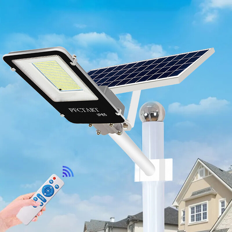 1600W Solar Street Light Outdoor Security Flood Light for Yard Garage Driveway  
