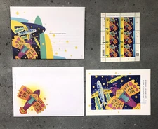 🇺🇦 Set Ukrainian war 2022 6 stamps Mria (Ukranian Dream) Ukrposhta  FDC NHK