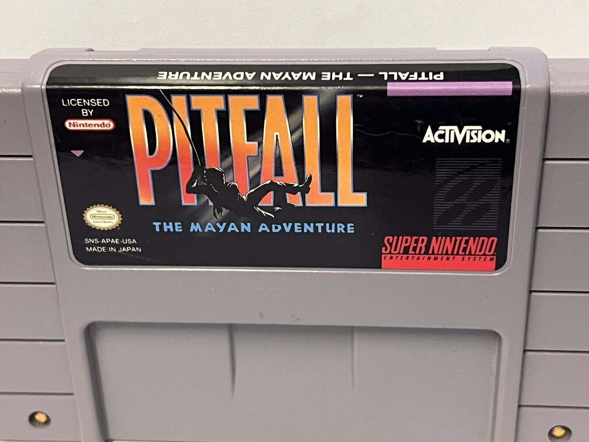 Super Nintendo Game Super Pitfall The Mayan Adventure Activision