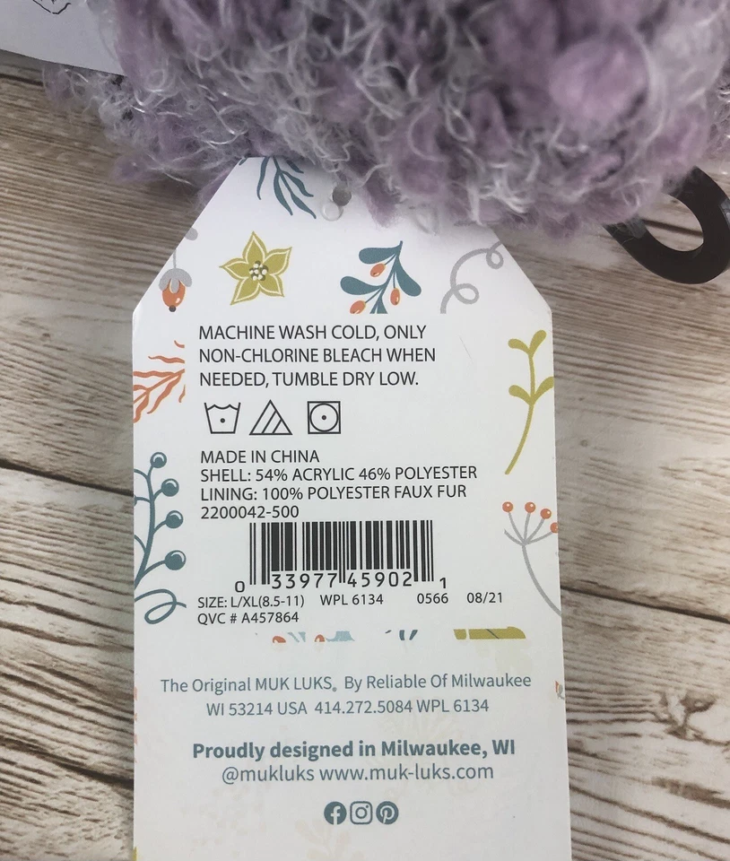 Носки тапочки женские Muk Luks 8,5-11 уютные фиолетовые с маслом ши - Изображение 3 из 4