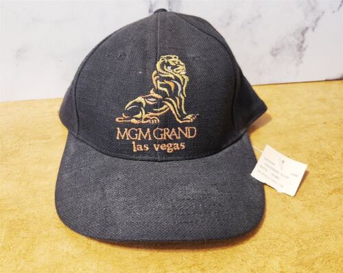 MGM Grand Las Vegas Black Lion Baseball Cap SnapBack Adjustable Hat NEW w/ TAGS