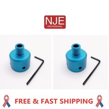 2 Pack Ruger .22 Mark 1,2,3 Bull 1/2"x28TPI Muzzle Brake Adapter Blue Alum