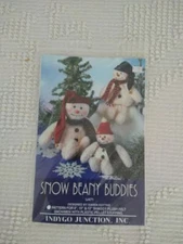 INDYGO JUNCTION SNOW BEANY BUDDIES SEWING PATTERN~PLUSH SNOWMAN BEANBAG~IJ471