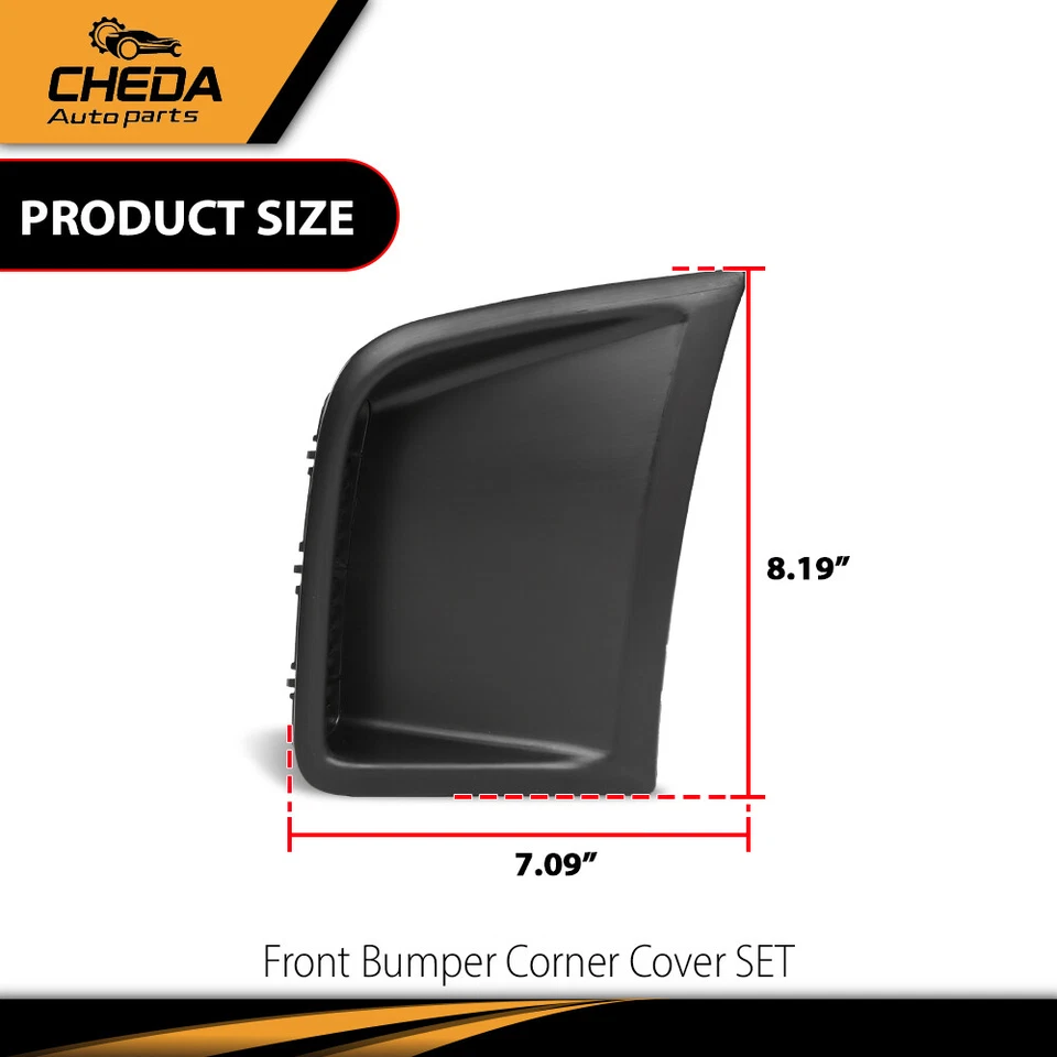 Cubierta de esquina de parachoques delantero izquierda y derecha apta para Subaru Impreza WRX STI 2008-2014 Foto 3 de 4