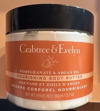 Crabtree Evelyn Pomegranate Argan Oil Body Butter Lotion 12.7 oz Full Size NEW