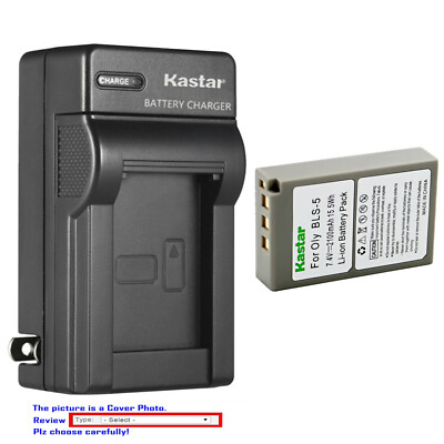 Kastar Battery AC Wall Charger for Olympus BLS-5 & Olympus E-PL3 EPL3 Camera