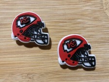 NFL Kansas City Chiefs Football Helmet For Crocs Shoe Charms Jibbitz - 2piece