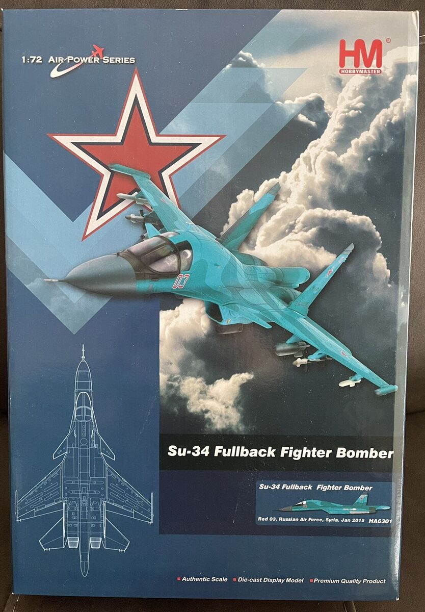HOBBY MASTER SU-34 Fullback Fighter Bomber HA6301 1:72 | eBay HOBBY MASTER SU-34 Fullback Fighter Bomber HA6301 1:72 | eBay