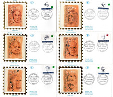 2799/804+ FDC  6 ENVELOPPES  1er JOUR CEF.   PERSONNAGES CELEBRES 1993