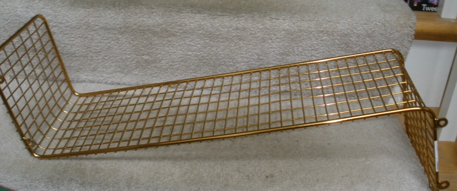 IKEA SVENSHULT Wall Metal Shelf, 23"x14", Gold, Wall Shelf Shelving Organizer