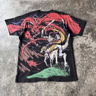 トップス 1993 LIQUID BLUE DRAGON&KNIGHT TEE XL 1993 LIQUID BLUE DRAGON&KNIGHT TEE XL