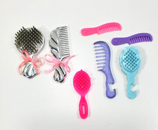 Vtg 90's Mattel Barbie Friends Doll Hair Accessory Lot of 7 Brush Comb 216