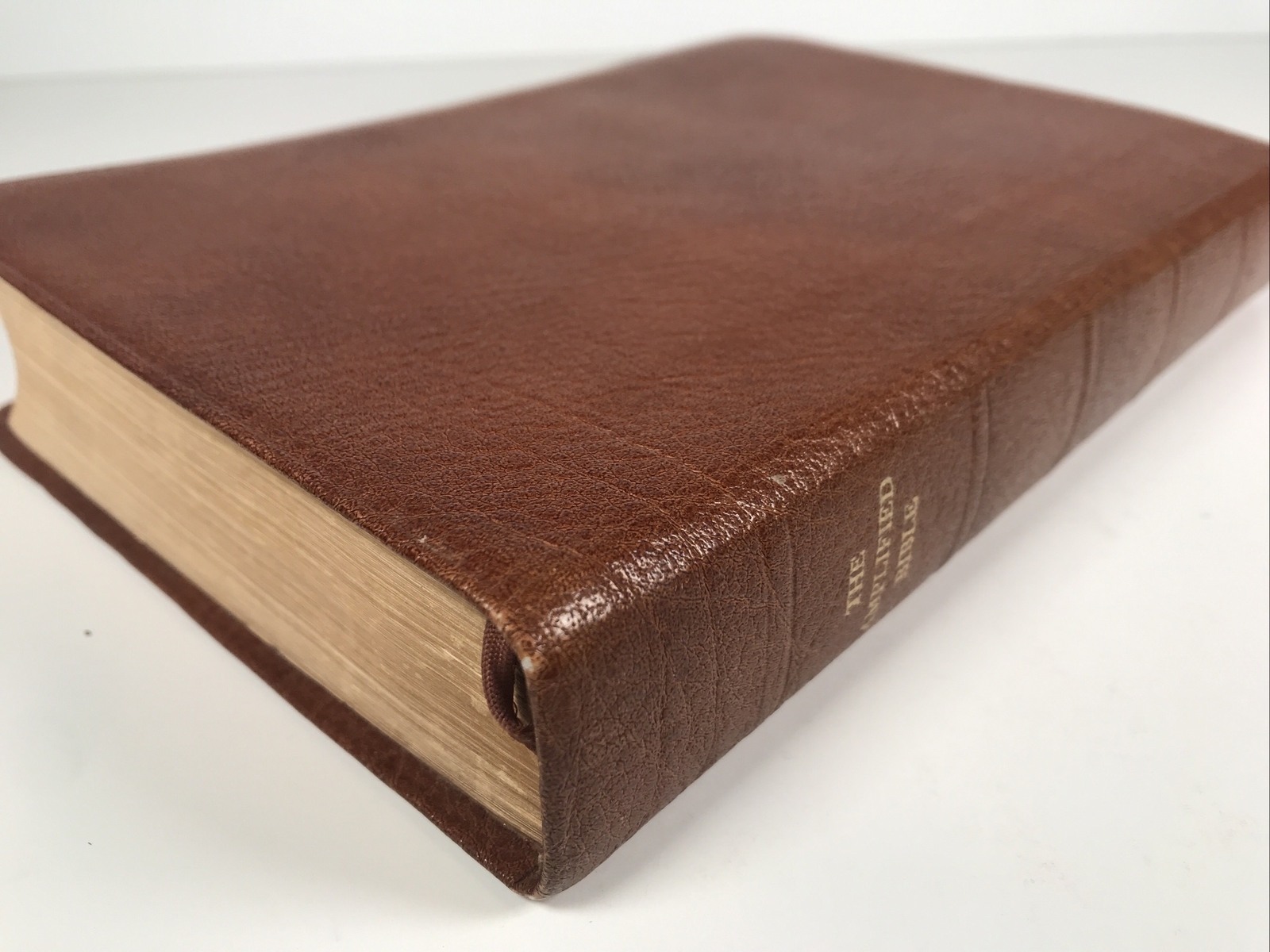 The Amplified Bible RARE 1975 Zondervan Brown Leather Old & New