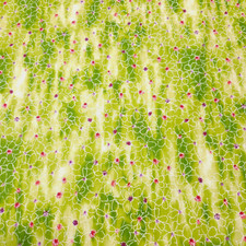 Ariel BTY Studio 8 Quilting Treasures Pink White Watercolor Floral on Greem